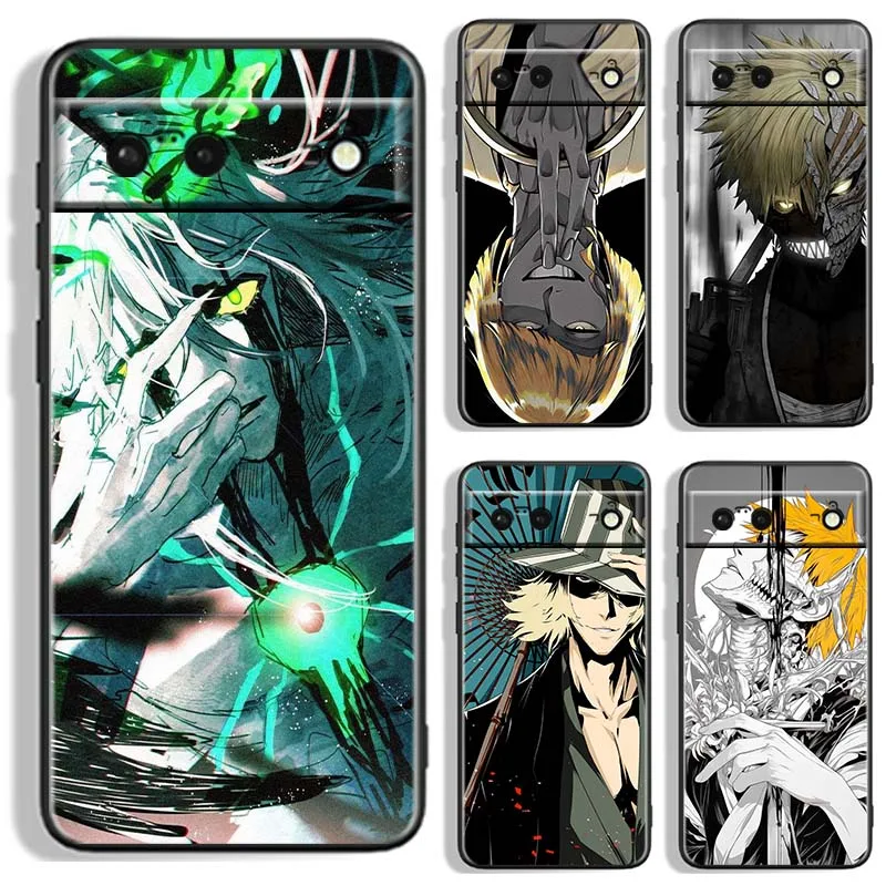 

Anime B-Bleach passion Cool Phone Case For Google Pixel 9a 9 8A 8 7 7A 6 6A Pro XL 2024 5G Black Soft TPU Silicone Cover