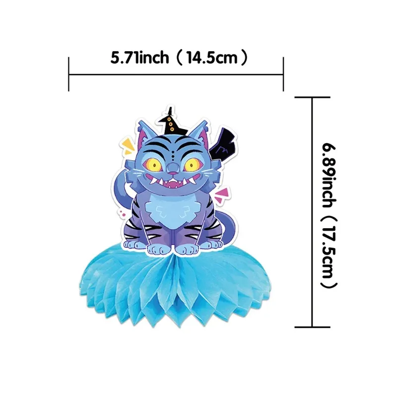 ฟิกเกอร์อนิเมะ Kpop Demon Hunter ของตกแต่งงานวันเกิดเด็ก ของประดับตกแต่งรูปทรงรังผึ้ง ของตกแต่งโต๊ะทำงาน ของขวัญ