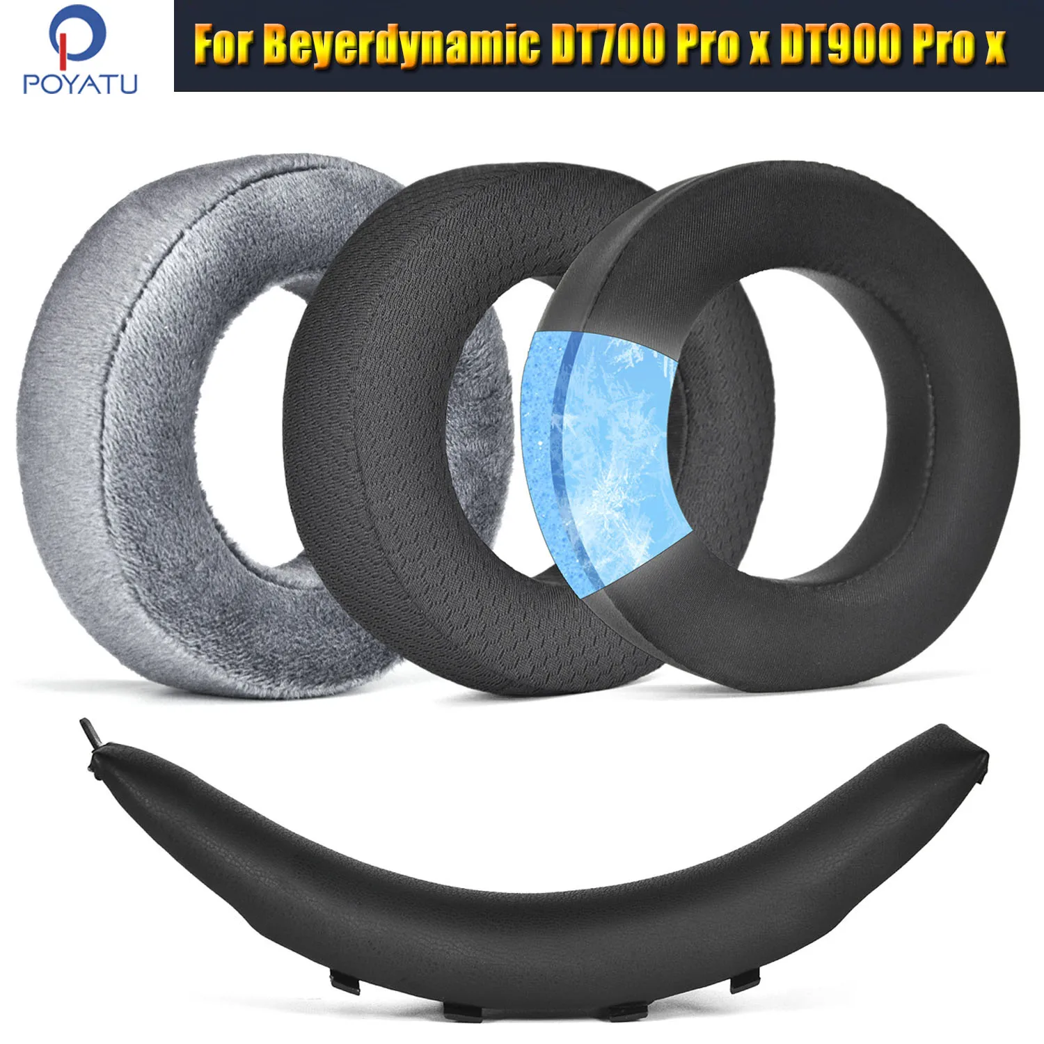 Ohrpolster & Kopfband für Beyerdynamic DT700 Prox DT900 Prox Pro X Kopfhörer Ohrpolster Kissen Ohrmuschel Ersatzteile