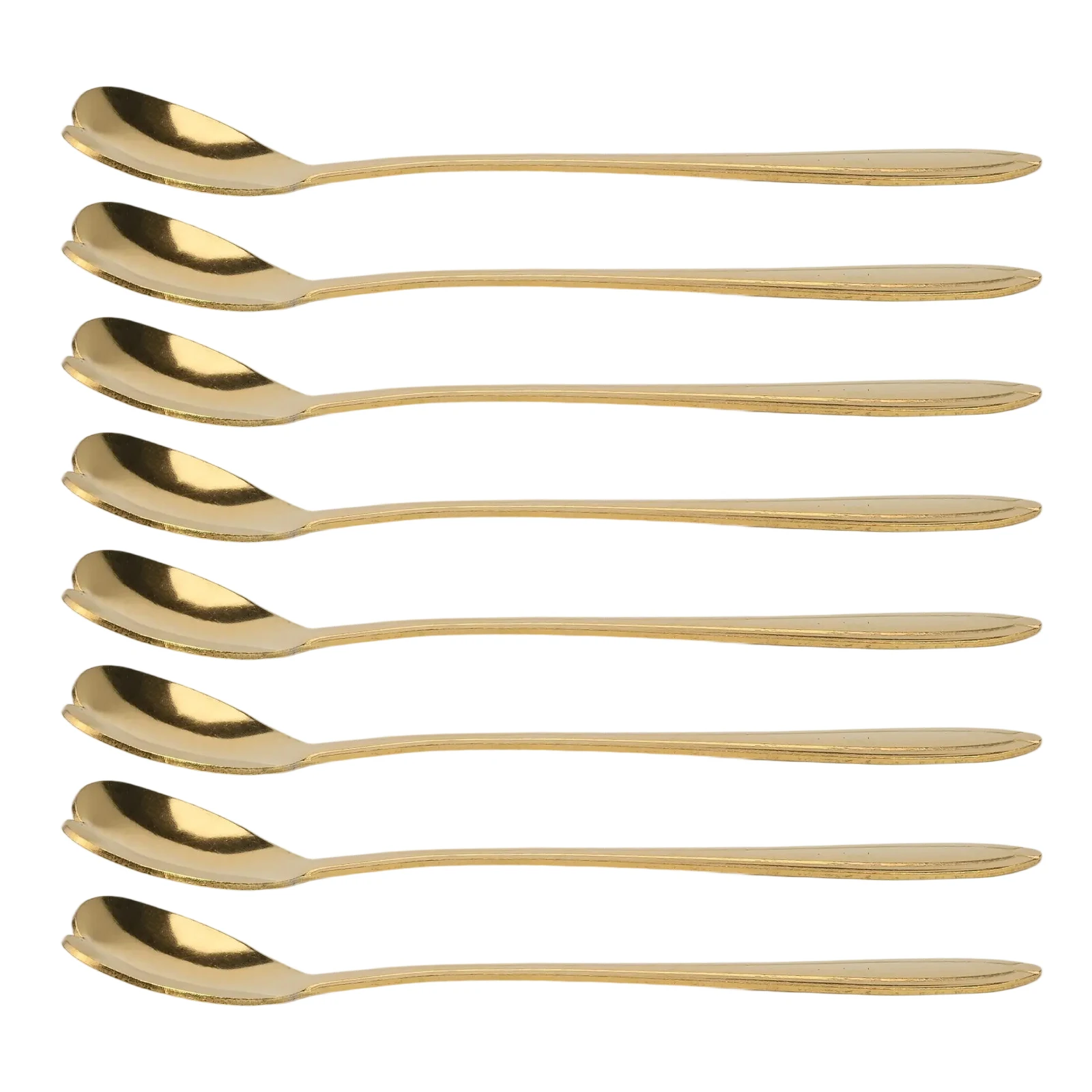 Easy To Clean Kitchen Utensils Charming Kitchenware 12.6*2.7cm Polished Stainless Steel Spoons Coffee And Tea Stirring