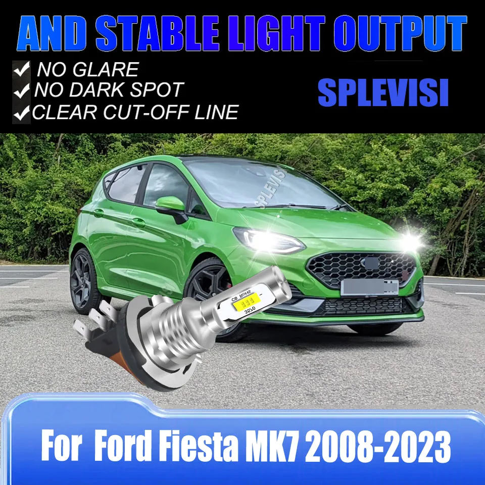 

9-16v H15 LED Headlamp White Main Beam DRL Bulb Replace Stock Halogen Lights For Ford Fiesta MK7 2008 2009 2010 2011 2012-2023