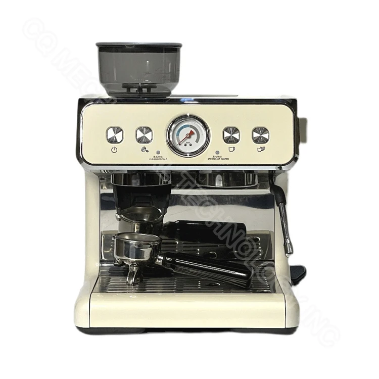 

Электрическая автоматическая эспрессо-машина для домашнего использования, приготовление кофе с кофемолкой