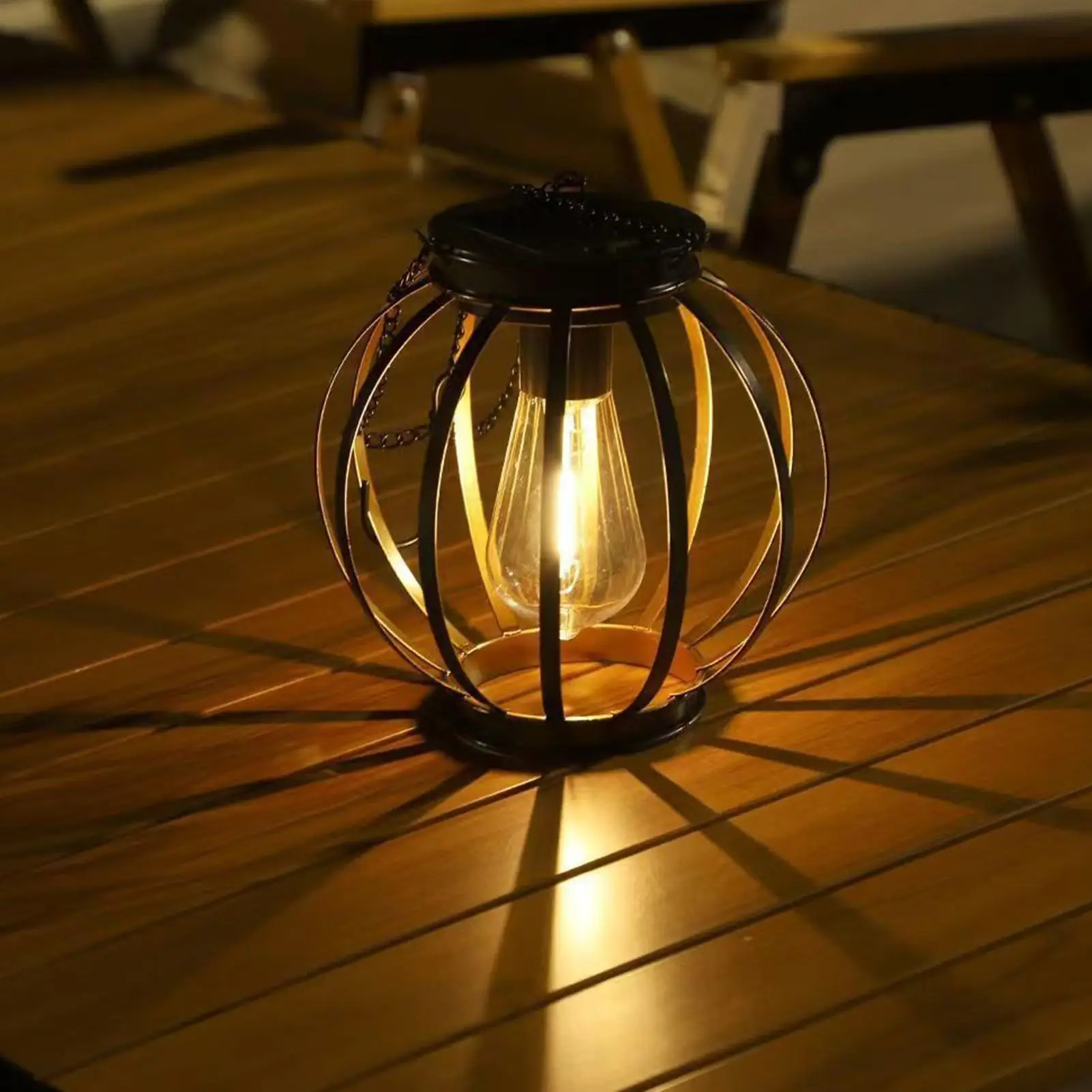 

Outdoor Lanterns 2 Piece Waterproof Lamp Decoration With Hook And Chain Solar Lantern Outdoor For Balcony Backyard Patio