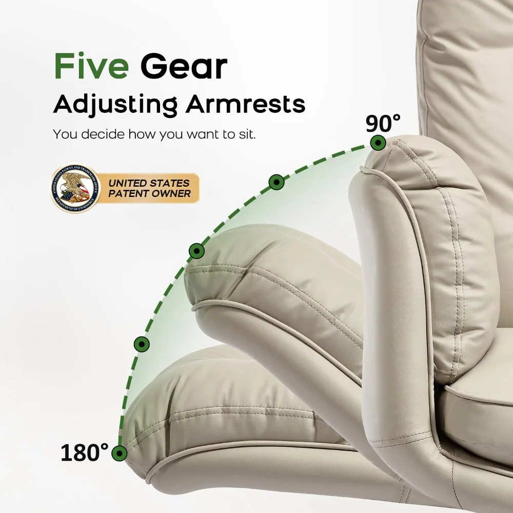 

Cross Chair with Armrests & Wheels for Cross-Legged Sitting, Comfortable Adjustable Swivel Office Desk Chair, Customized