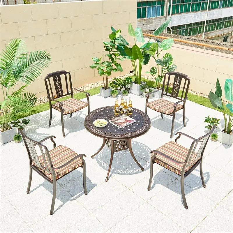 LTT outdoor table and chair combination outdoor table and chair villa leisure balcony table and chair