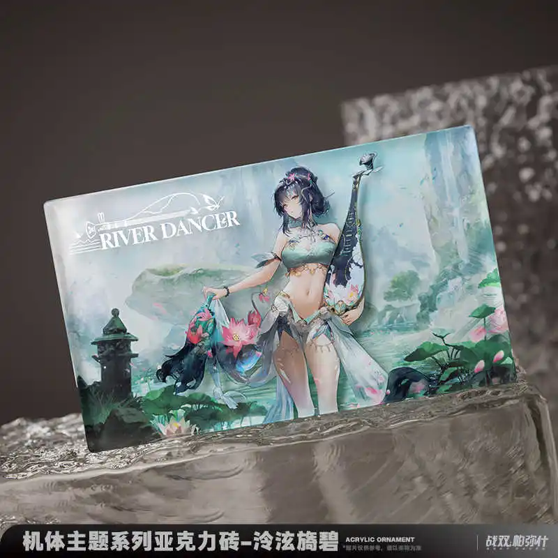 Official PUNISHING: GRAY RAVEN  Lucia Hanying River Dancer Tsubaki Acrylic Brick Ornament Desktop Doll Game Accessories Toy Kid