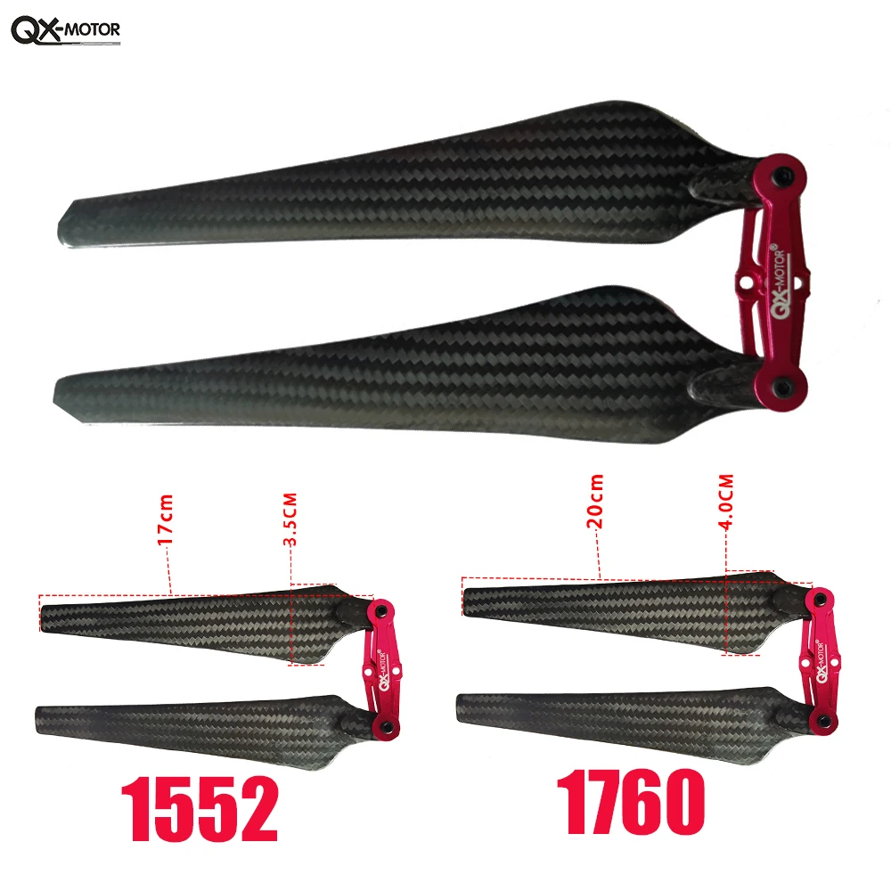1552 1760 Carbon Fiber Folding Propeller Props Blades 15 inch 17 inch CW CCW for S800 S900 S1000 Remote Control Toy Accessories