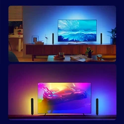 New Smart Ambilight TV Led Backlight Fancy LED 4K HDMI Device Sync Box Wifi Alexa Google Voice App Control for 24-85 Inch Screen