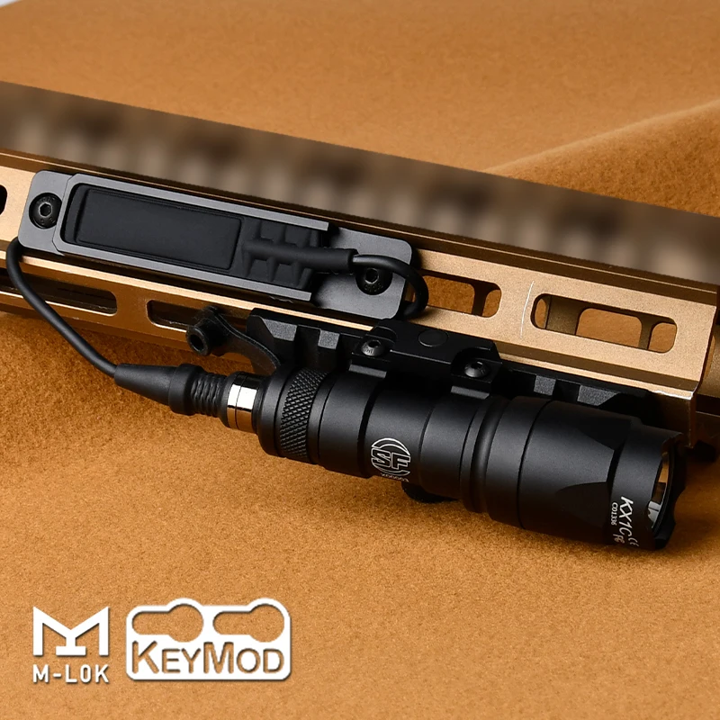 

Airsoft Surefir M600 M300A M600C Flashlight With M-LOK KEYMOD Rail Mount Pressure Pad Tail Switch Hunting Lighting Mount Set