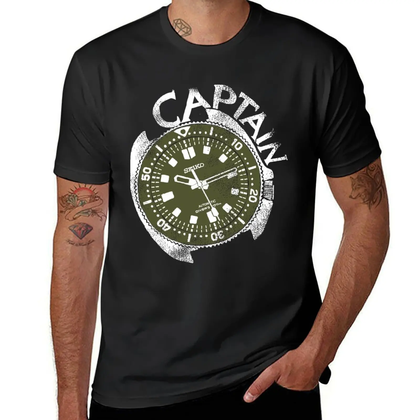 SEIKO CAPTAIN WILLARD T-shirt sweat tees blacks oversizeds sweat shirts, men