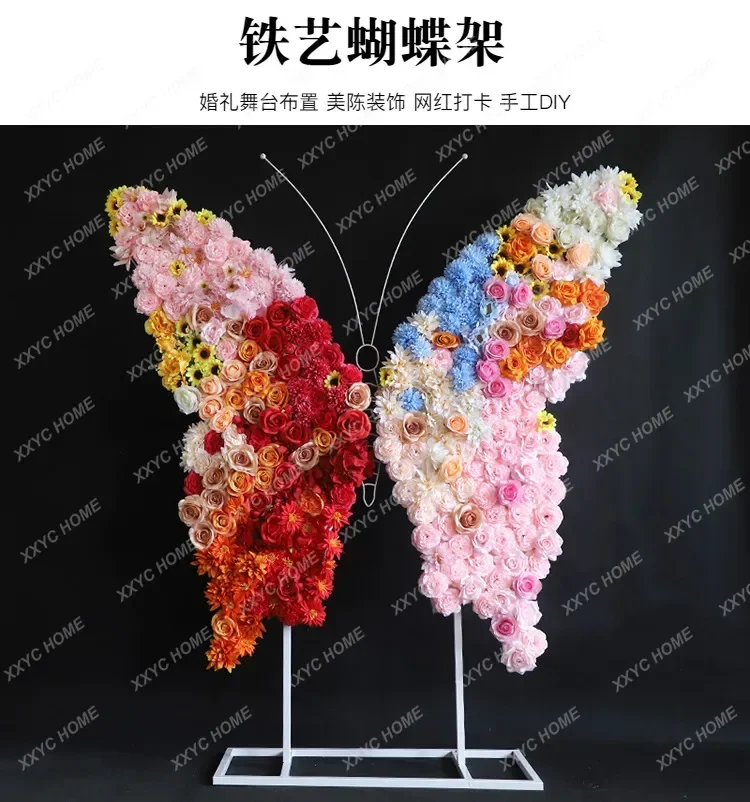 Butterfly flower wall props three-dimensional beautiful Chen set decoration