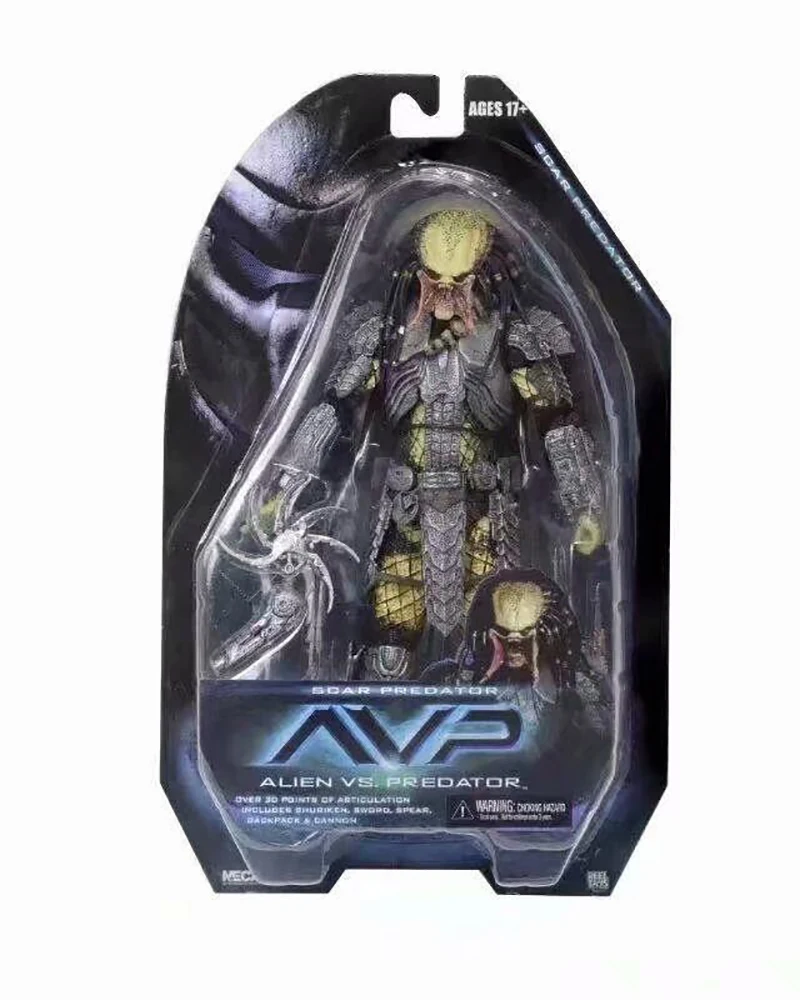 Cicatrice Mascherata Cicatrice Celtica Predator AVP Figura NECA Alien VS Predator Hunter Classico Modello da Collezione Giocattoli Regalo di Compleanno