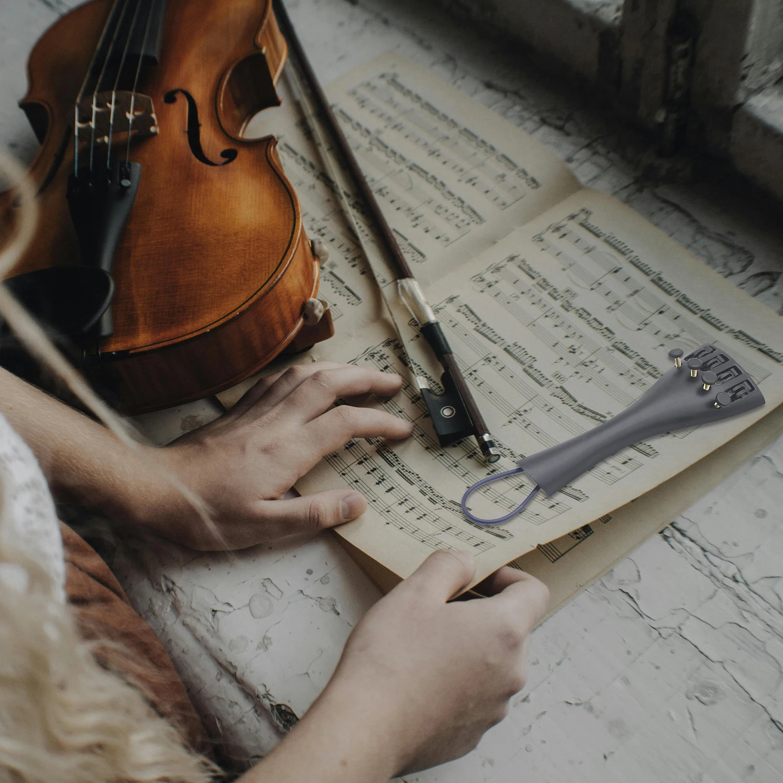 

Aluminum Alloy Tailpiece For 3/4 4/4 Violin To Use Violin Accessories Instrument Part Musical