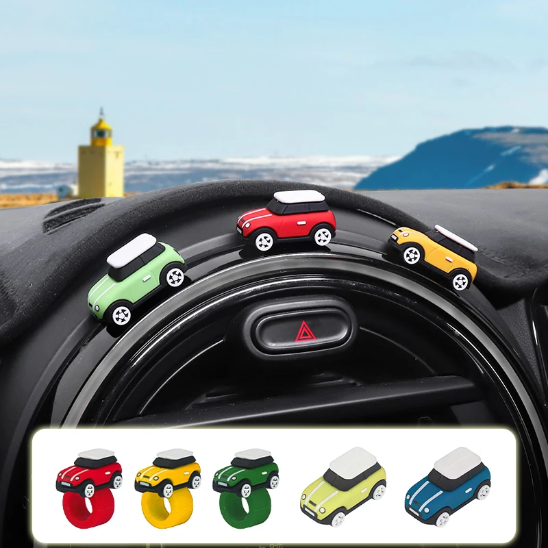 Silicone Car Model Button Cover Car Interior Ornaments Start Stop Button Stickers For BMW MINI Cooper One JCW Clubman Countryman