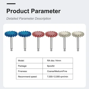Dental -Gummi -Politur 6 Größen, Verbundharzpolierscheibe, 14 mm Rad, 3 Farben, Spiralflexible Pinsel, zahnärztliches Laborwerkzeug 10 Hauptharzpolierdisco - №2