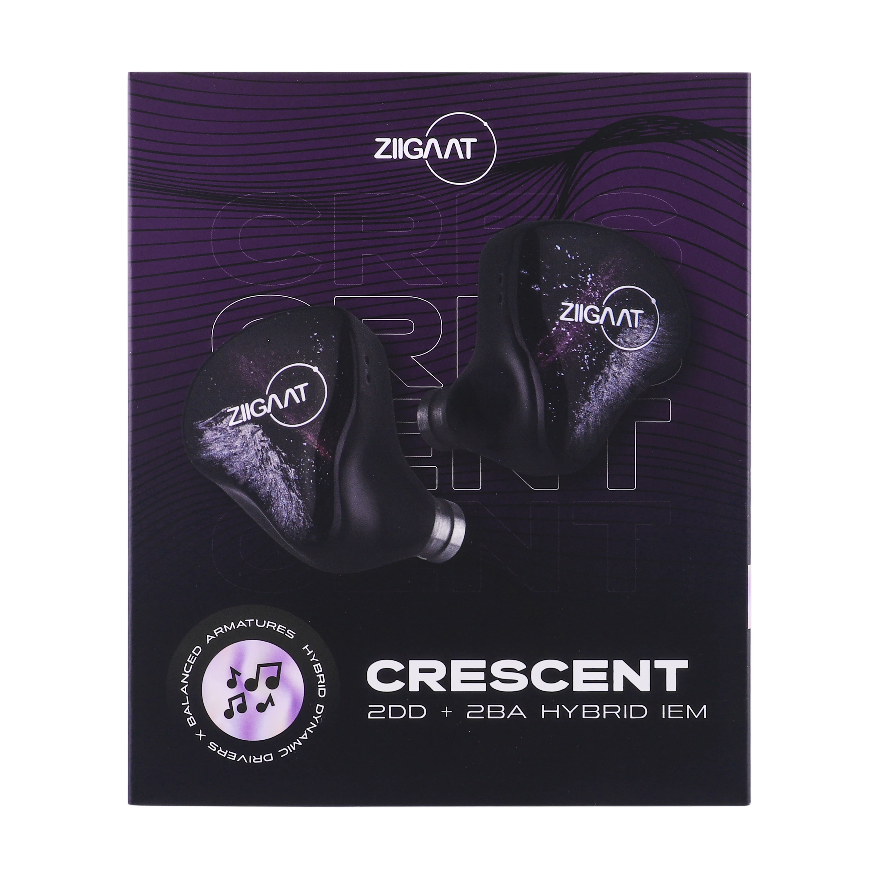 Linsoul ZiiGaat Crescent Premium 2DD+2BA Hybrid IEM Hifi-Kopfhörer mit isobarischem Dual-Dynamic-Treiber-Design – Detail 11
