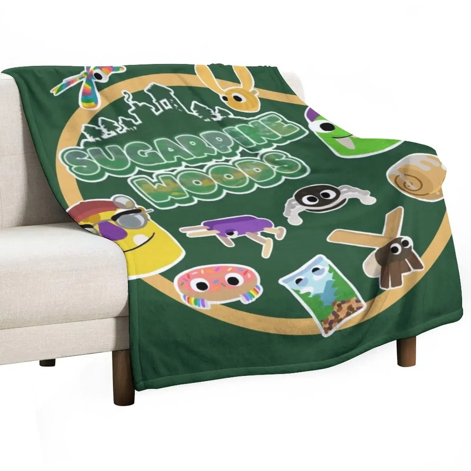 Sugarpine Woods Bugsnax Characters Kinda bug, Kinda Snack Bookbag Bugsnax Snax and Grumpus Throw Blanket Softest Blankets