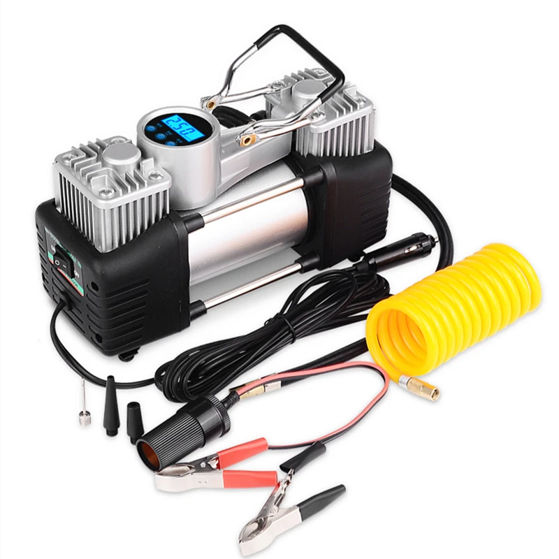 

100PSI Mini Car Inflator Pump 12V Tire Air Compressor Durable Plastic Material