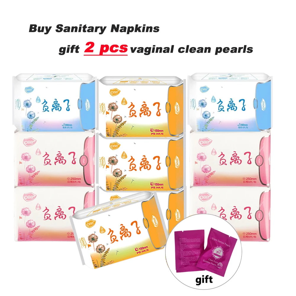 

10Packs Anion Sanitary Napkin Women Menstrual Pads Feminine Organic Panty Liners for Daily Use Health Care Sanitary Towels