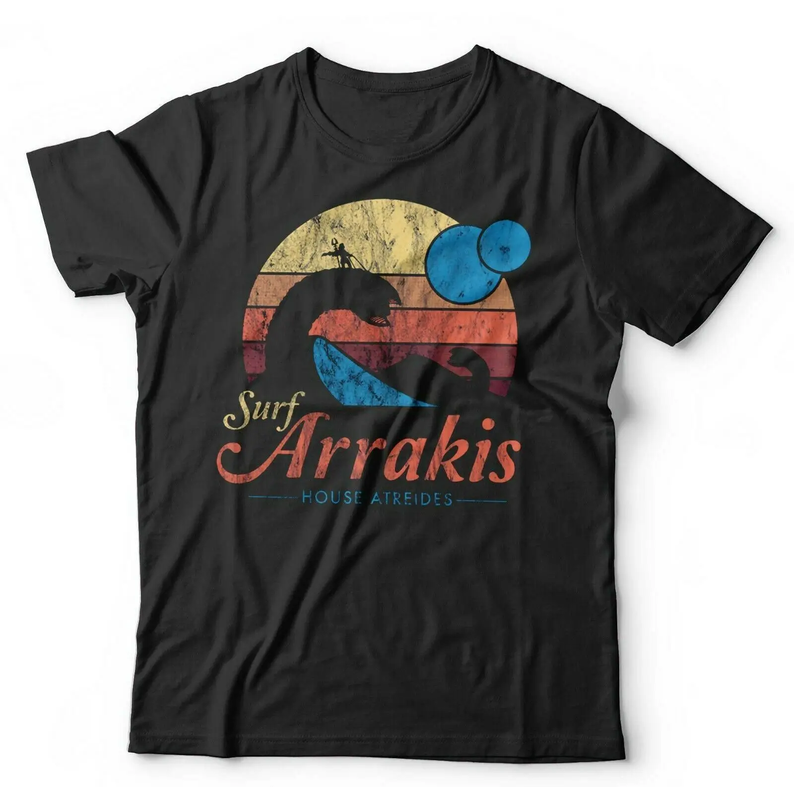 Surf Arrakis Tshirt Unisex Dune, David Lynch, Spice, Sting, Sci-Fi