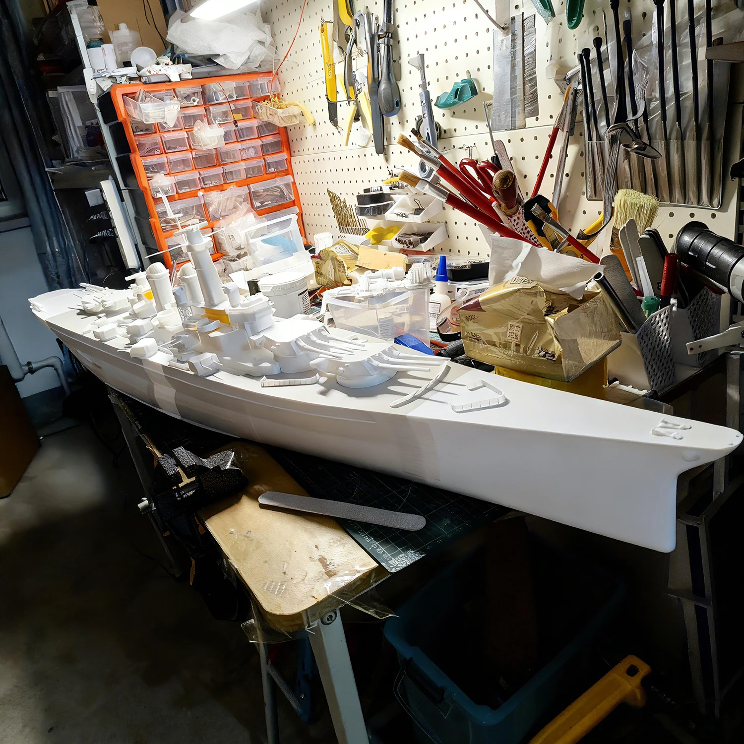 1/200 RC Ships 140cm Montana Battleship Remote Control Boat 3D Printed Forming RC Schiffe Model Kit Ship Toy Warship Model