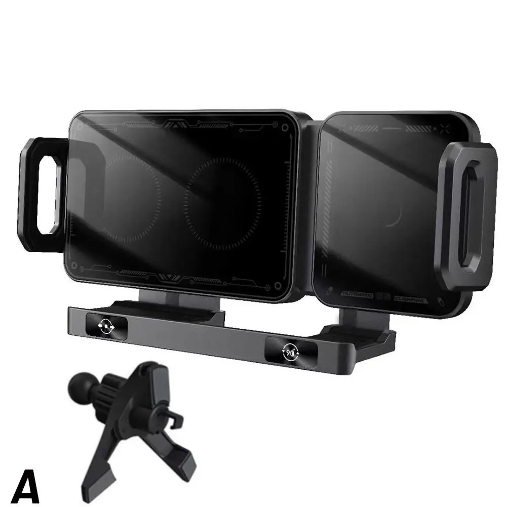 Car Mounted Rotating Folding Screen Phone Holder Screen Navigation Universal Auto Fixed Extendable Dashboard Bracket Holder L6S1