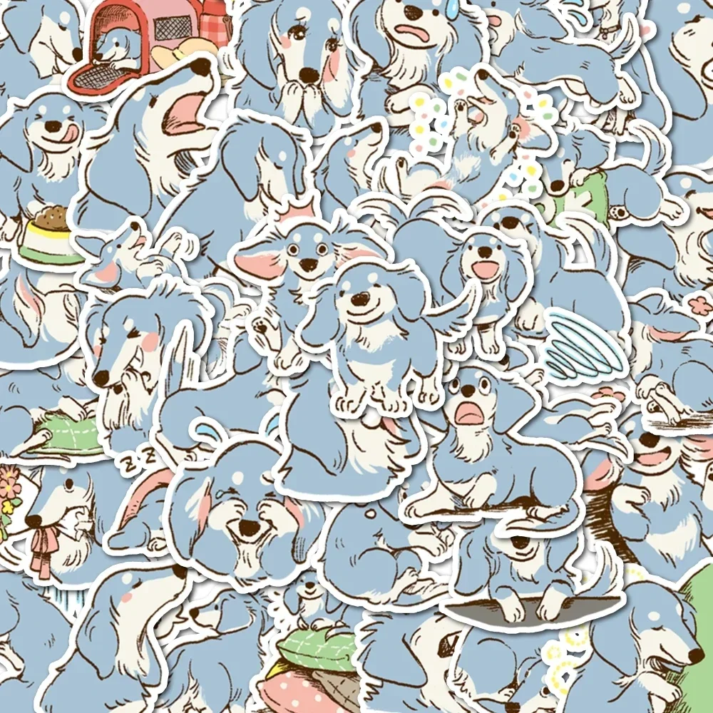 Pegatinas de dibujos animados de cachorros, 40 piezas, se pueden utilizar para decoración como termo, tazas, fundas de teléfono móvil, refrigeradores, sobres, Etc.