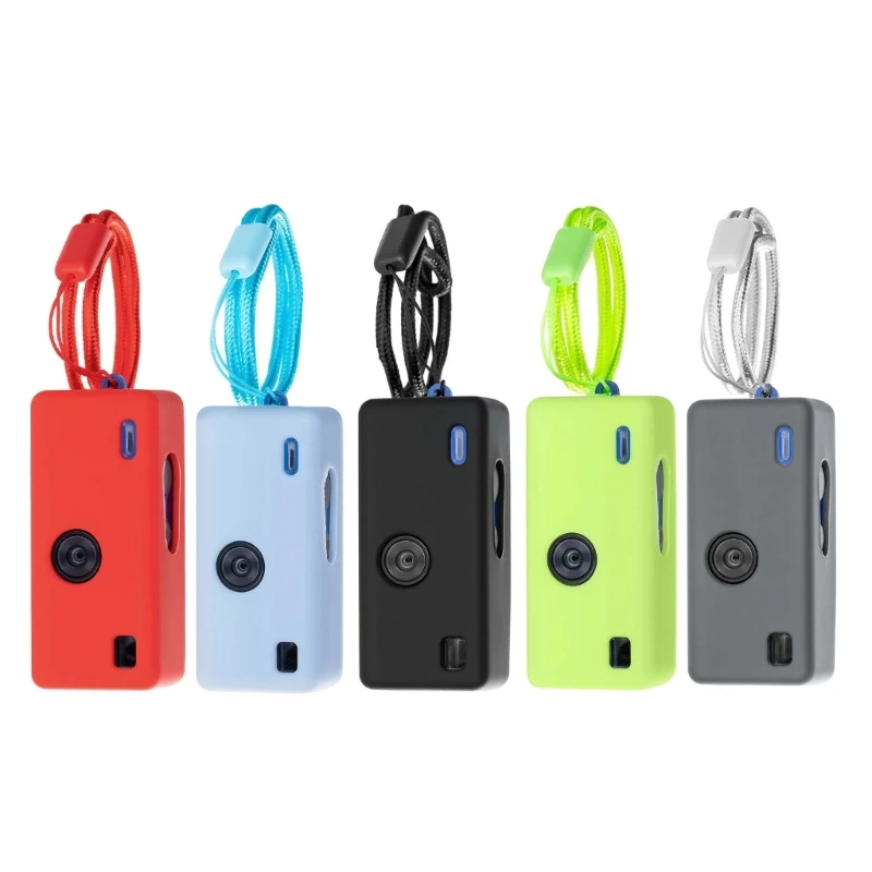 462B Camera Silicone Case For Charmera Keychain Digital Camera, Protective Cover with Lanyard for Travel
