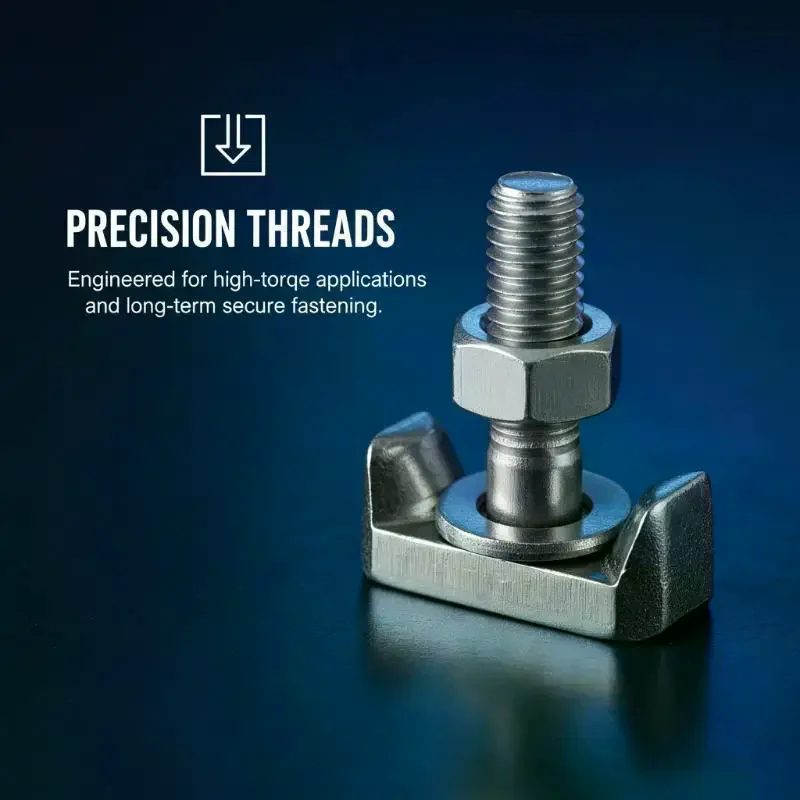 1/5Pcs T Bolt Screw Reliable Engineering Long Lasting Optimal Performance For Battery Car Replacement Parts