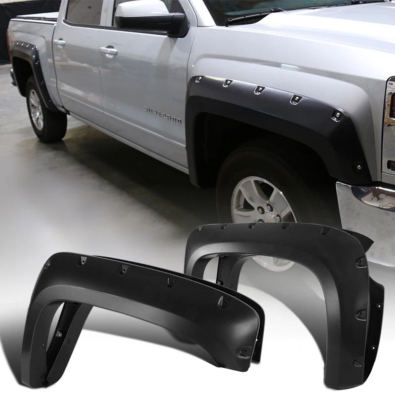 

ABS Fender Flares Wheel Arches for 2007-2013 Chevrolet Silverado 1500 2500 HD 3500 Offroad Pickup Truck Accessories