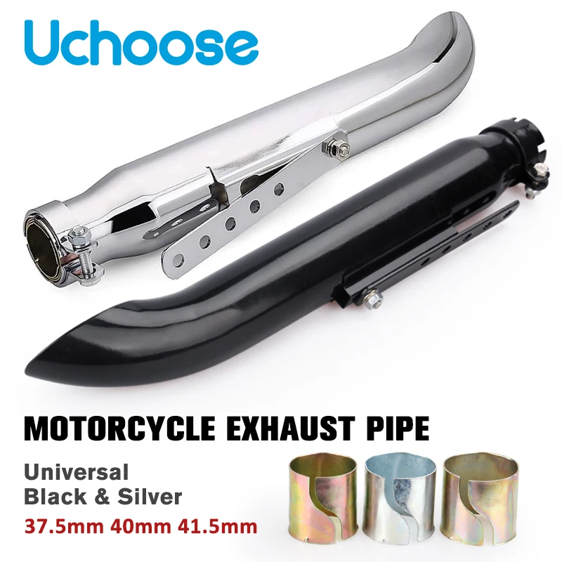 Universal tubo de escape da motocicleta silenciador ponta tubo retro vintage tubo traseiro use use para adnoh ahamay ikuzus novela à moda