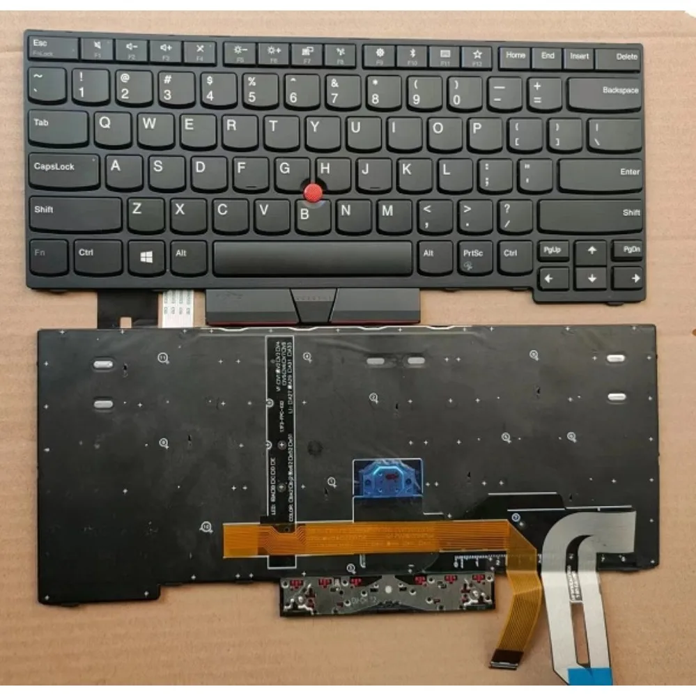 Laptop Replacement Keyboard For Lenovo ThinkPad E480 E485 L480 T480s E490 E495 T490 L490 Notebook Keyboard (007)
