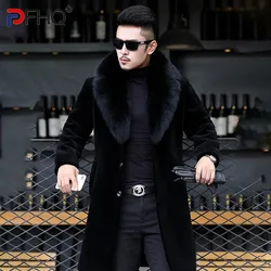 PFHQ Leisure Warm Original Faux Fur Coat Tide Autumn Men's Darkwear Streetwear Single Breasted Outdoor Chic Windbreakers 21Z1490