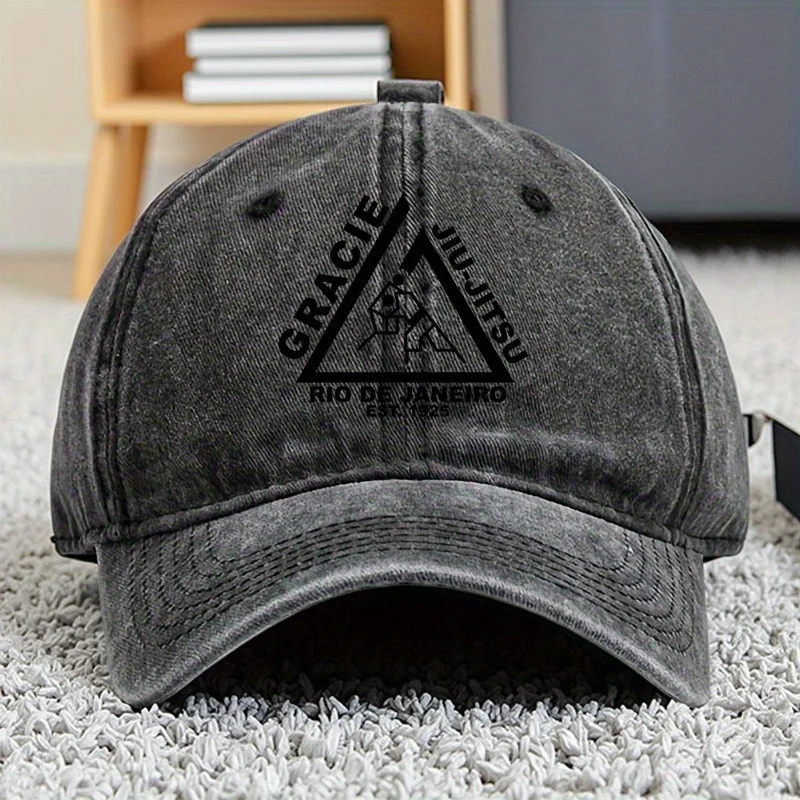 قبعة بيسبول Gracie Jiu Jitsu قبعة بيسبول على طراز Preppy للرجال والنساء متوافقة مع الصيد والسفر في الهواء الطلق