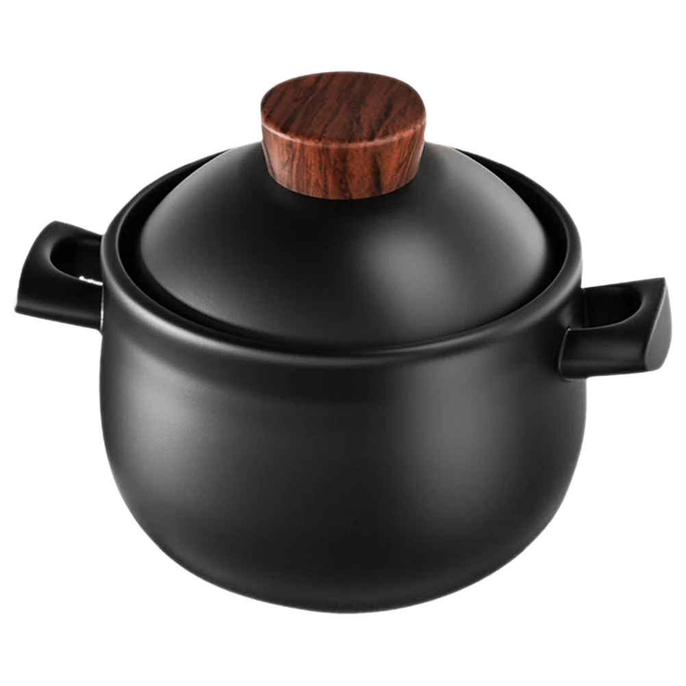 

Soup Casserole Kitchen Cooking Pot Household Ceramic with Lid Home Stew Multi-functional Stewing Utensils for Restaurants