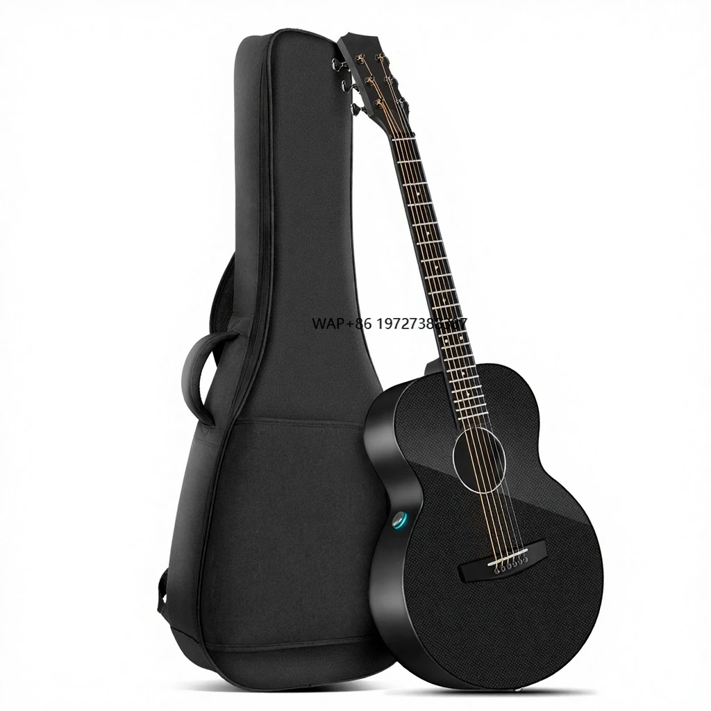 

Acoustic Electric Guitar Carbon Fiber X3 Pro Travel AcousticPlus Bundle Gig Bag Instrument Cable (Unisex Professional