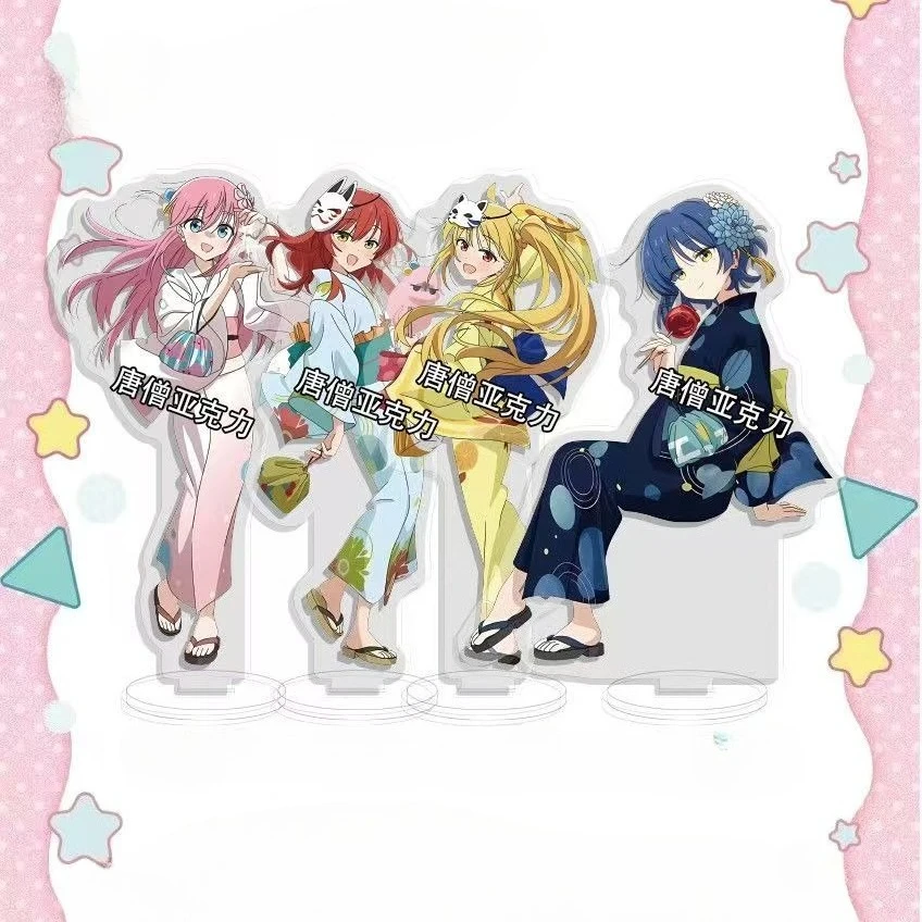 

Anime Bocchi The Rock! Peripherals Acg Stand Hitori Gotoh Kimono Nijika Ijichi Acrylic Stand Ryo Yamada Ikuyo Kita Stand Plate