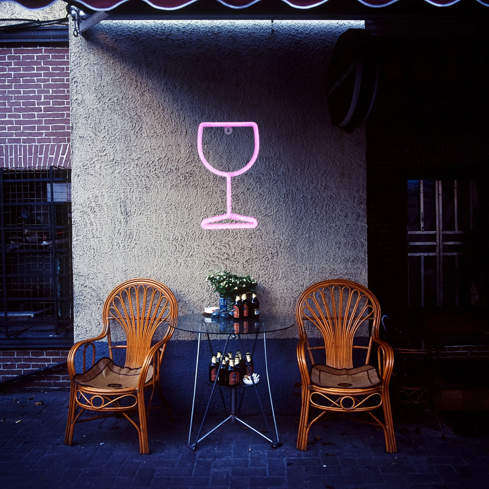 

LED Cup Neon PVC Bar Lamp Decor Durable USB Powered Home Neon Light Small Night Light
