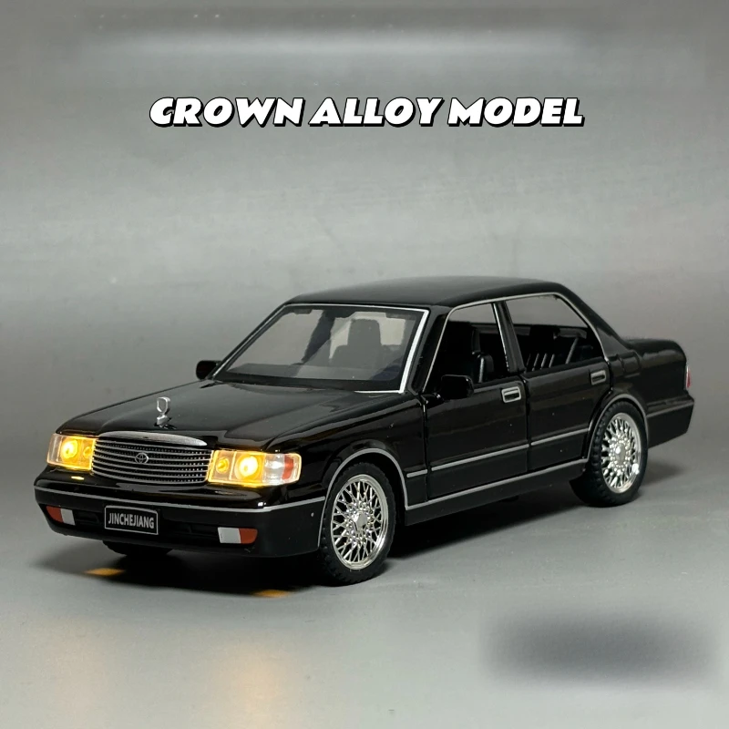 1:32 Crown Classic Car in lega pressofusa modello di auto sportiva giocattoli per bambini adulti tirare indietro veicoli macchinine