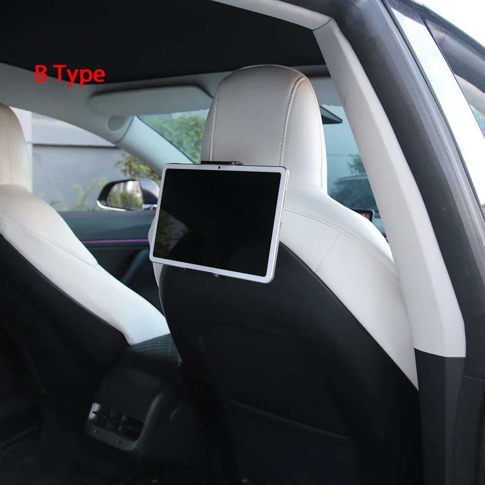 Back Seat Phone Holder For Tesla Model 3 Model Y 360 Degree Rotate Stand Support For Tablet iPad Mini Pro Interior Accessories