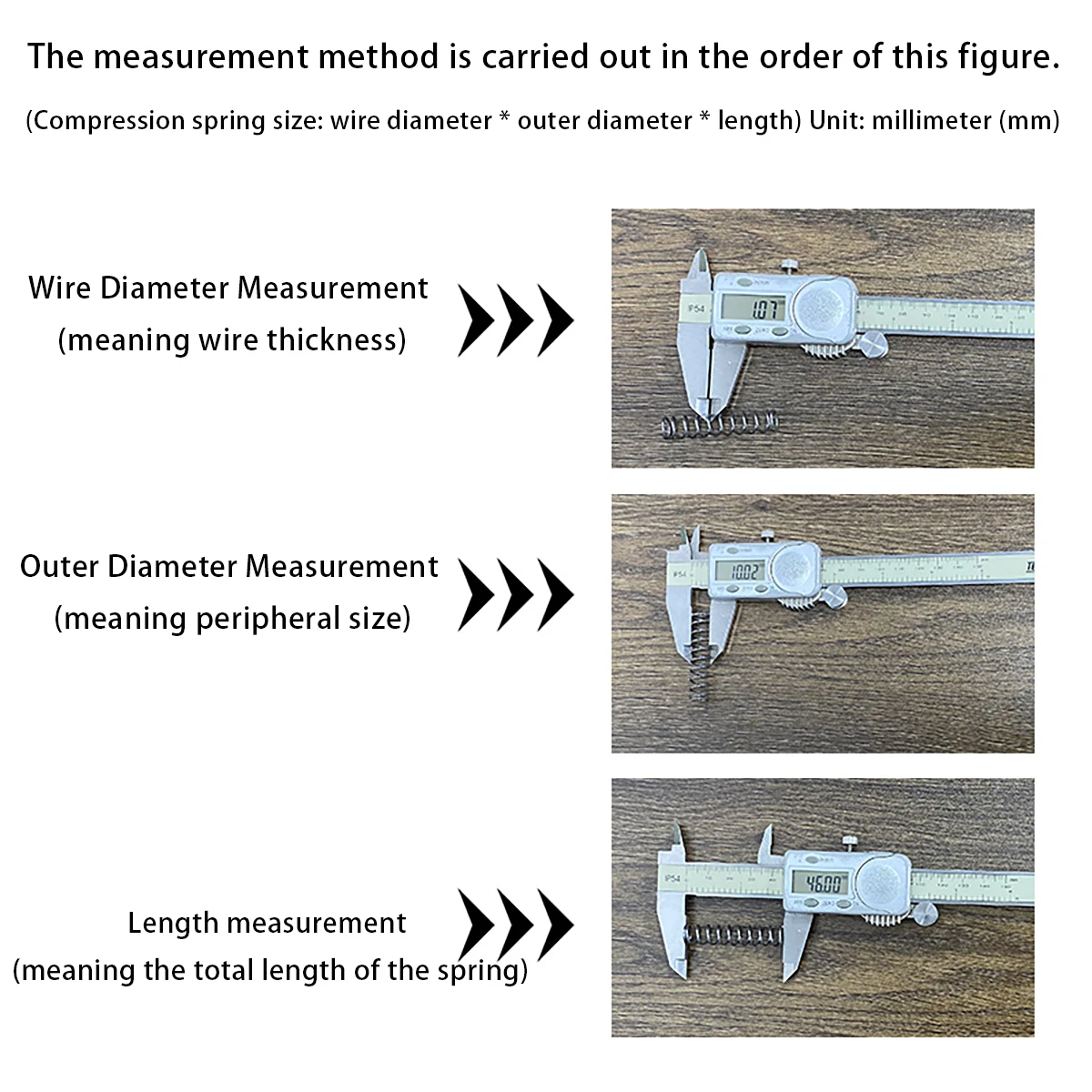 10Pcs Spring Steel Compression Spring Strong Hardware Fitting Wire Diameter 0.6Mm Outer Dia 3-15Mm Length 5-100Mm Customized