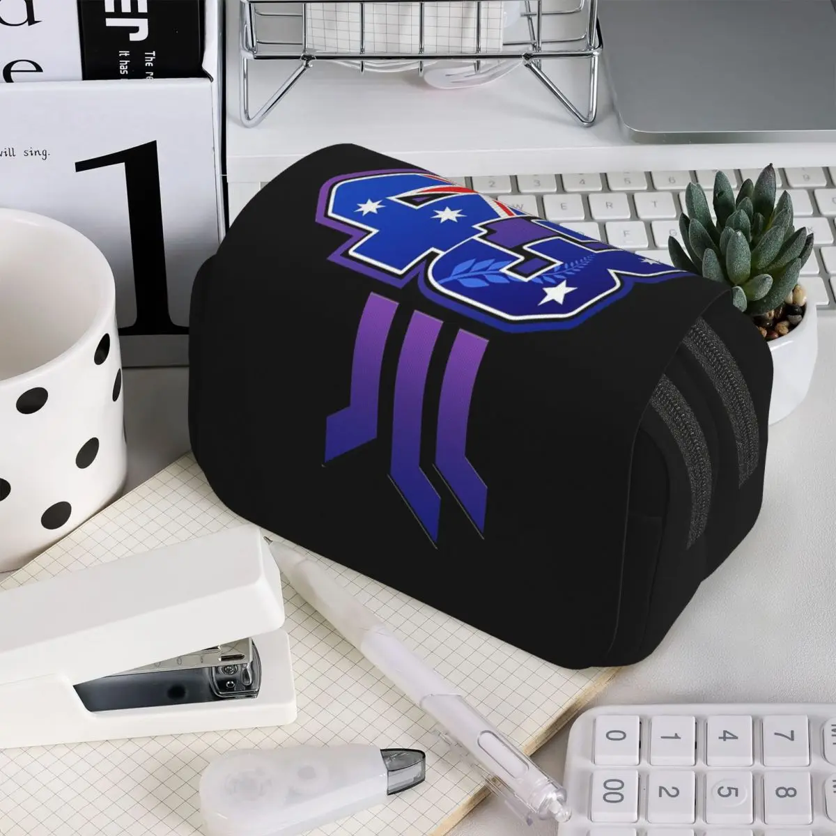 

Пенал для карандашей с номером Джека Миллера, подарок для студентов, коробка для ручек, сумка для канцелярских принадлежностей, держатель для ручек