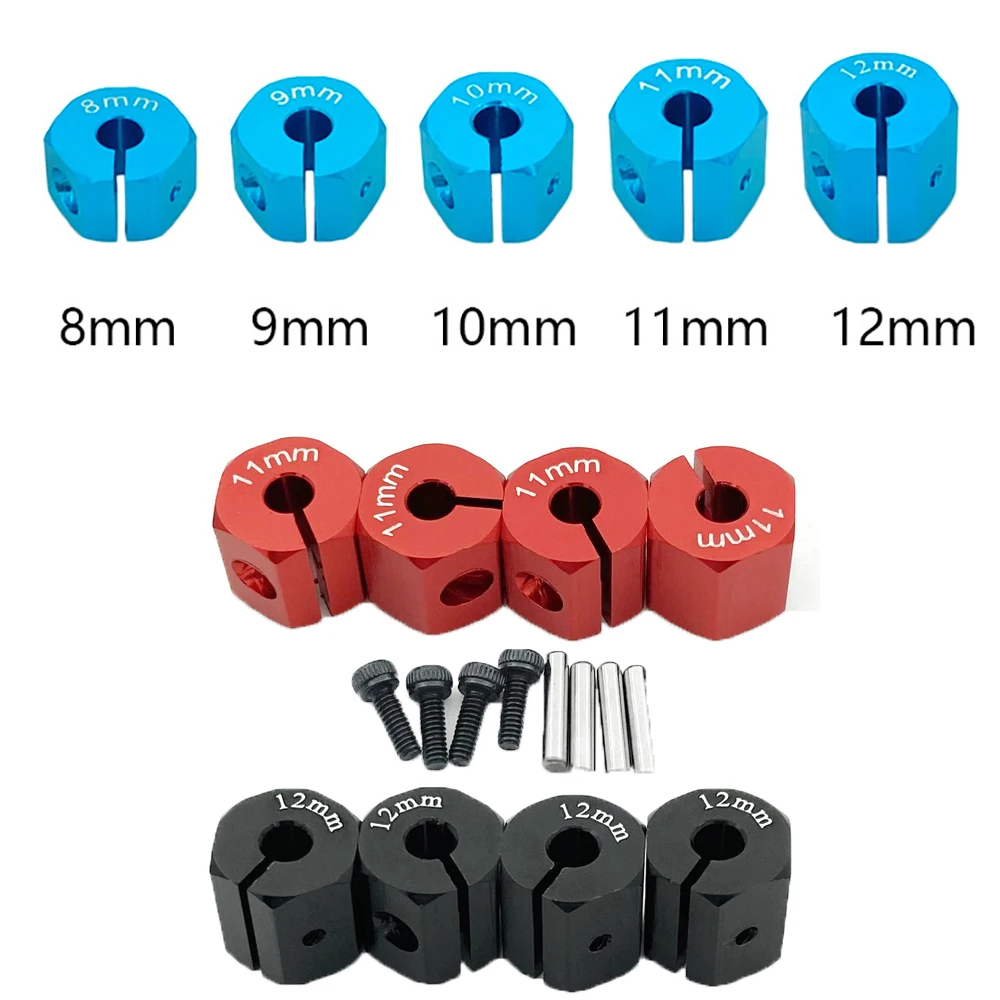 

4Pcs 12MM Wheel Hex Hub Thickness 7/8/9/10/11/12mm for 1/10 RC Crawler Axial SCX10 MST 90046 RC Car Part