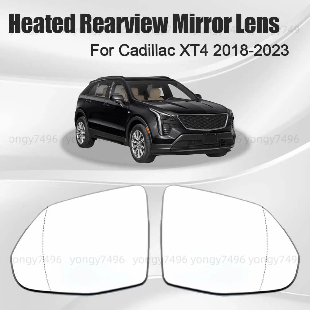 

Car Wide Angle Heated Rearview Mirror Lens For Cadillac XT4 2018 2019 2020 2021 2022 2023 Car Rearview Accessories