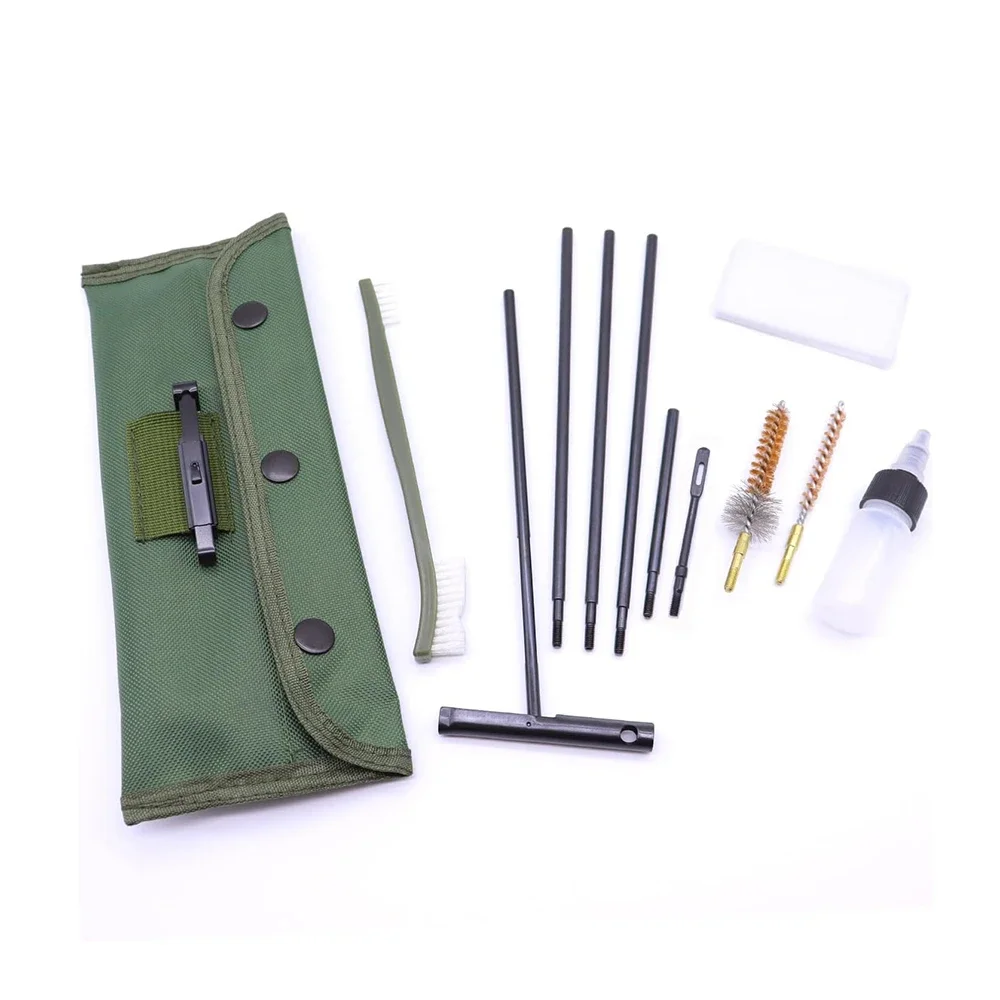 10PCS/Pack Tactical Rifle Gun Brushes Set, AR15 M16 M4 Airsoft Pistol Cleaning Kit for 5.56mm .223 22LR .22