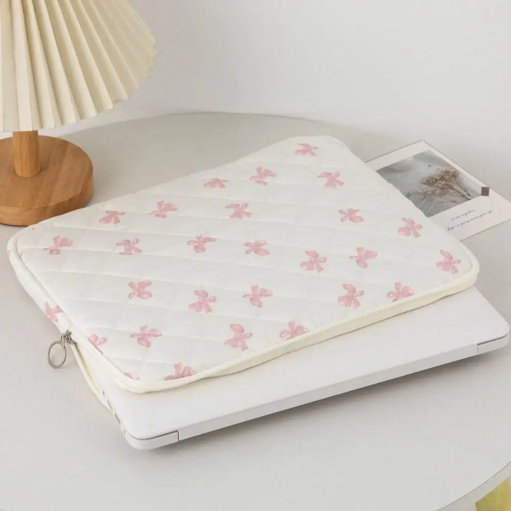 Fashion Bowknot Pattern Laptop Sleeve Case Shockproof 11/13/15 inch Notebook Cover Ultra Thin Large Capacity Laptop Bag