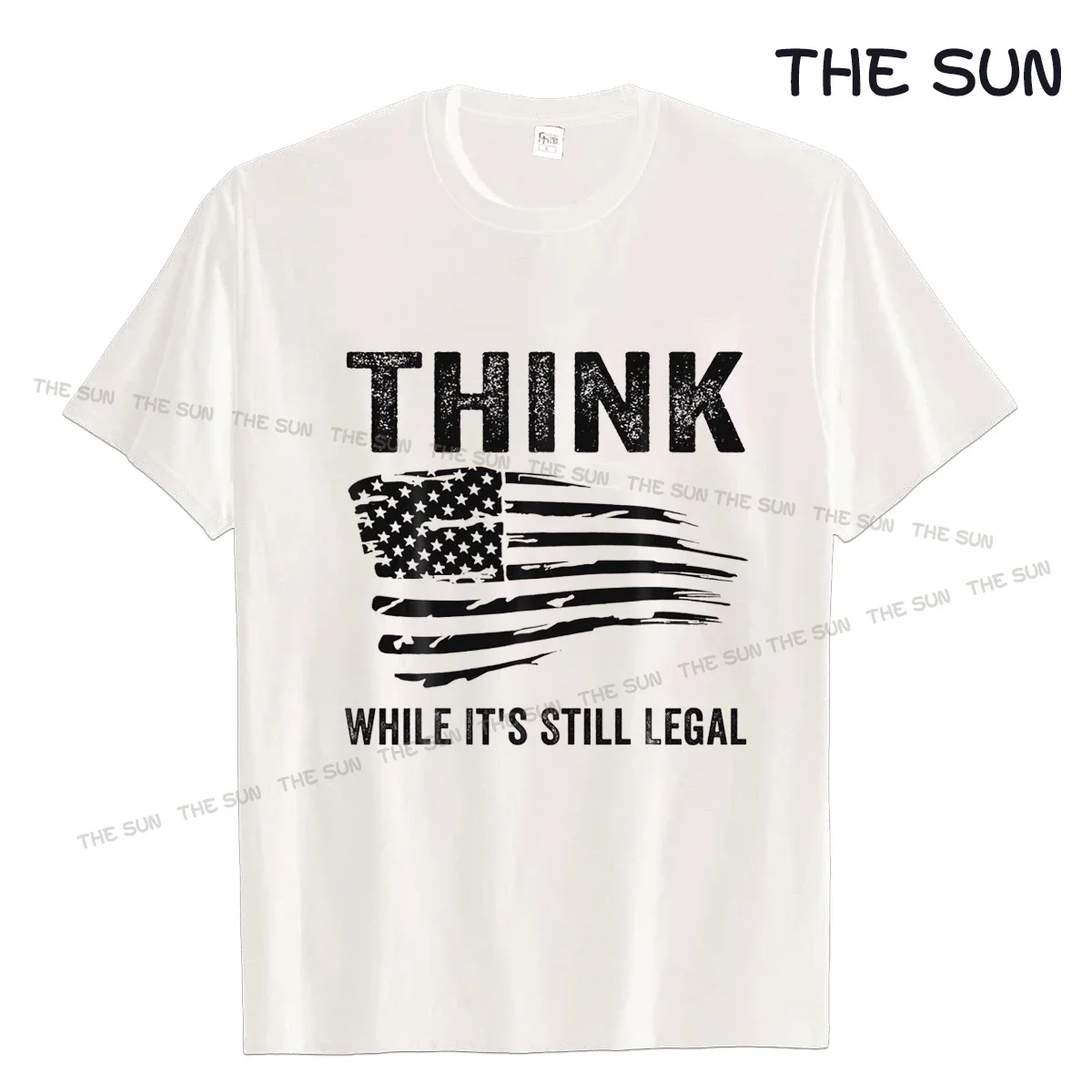 Think While It'S Still Legal Political Statement T-Shirt New Henley Shirt Women Aldult Teen Unisex Tee Shirt Cotton