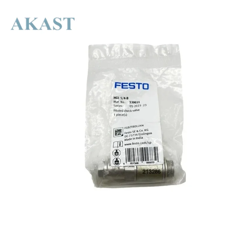 `HGL‑M5‑B 530029 HGL‑1/2‑B 530033 Pneumatic Check Valve Compatible with FESTO for Pneumatic System Industrial Spare Parts`