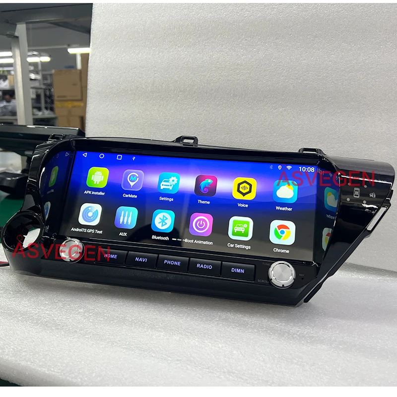 12.3” Android 12 Car Multimedia For Toyota Hilux 2015-2023 Audio Stereo Player Navigation GPS CarPlay Automotive Screen