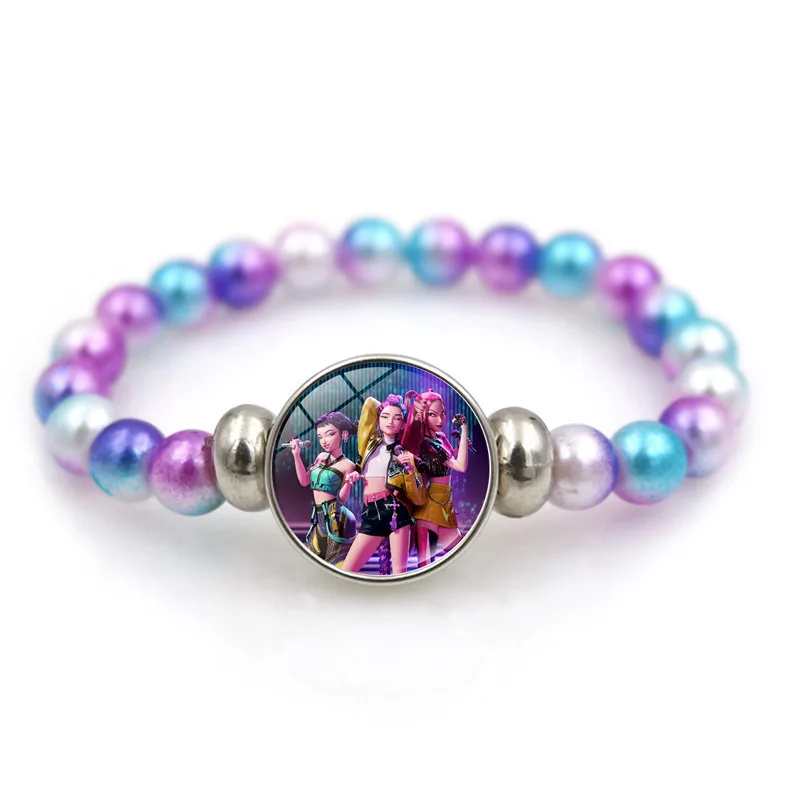 أنيمي شيطان القاتل سوار مطرز مجوهرات للفتيات لطيف الكرتون الشكل قابل للتعديل مجوهرات هدية لعيد الميلاد عيد ميلاد #2